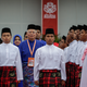 Prime minister Najib Razak, center, during the opening ceremony of UMNO’s 70th General Assembly in Kuala Lumpur, in December 2016.
